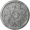 Ekena Millwork Kaya Ceiling Medallion (Fits Canopies up to 5 1/4"), 23 5/8"OD x 1 1/2"P, Ultra Pure White Crackle CM23KAUWC - alternate 1